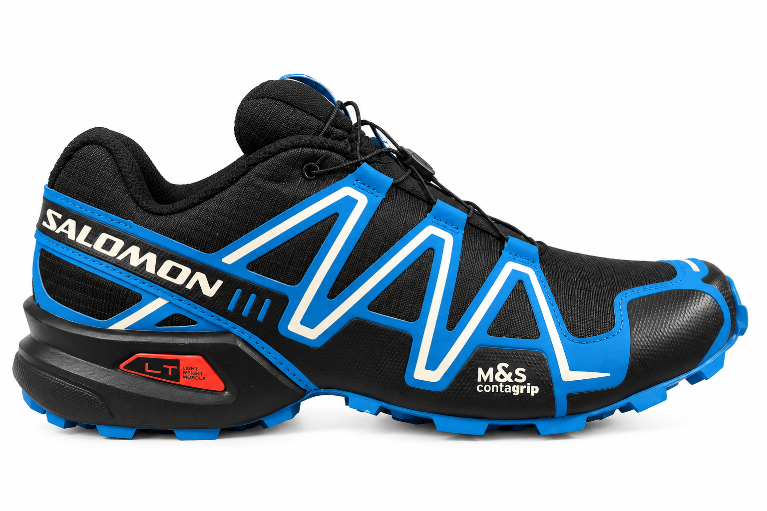 NOWE BUTY SALOMON SPEEDCROSS 3 BLACK/MYKONOS BLUE ROZMIAR 42 2/3- 27CM 