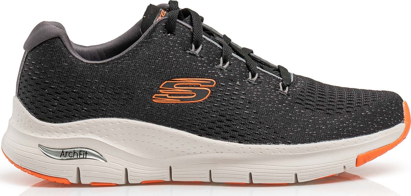 NOWE MĘSKIE BUTY SKECHERS ARCH FIT TAKAR BLACK/ORANGE ROZMIAR 42/27 CM