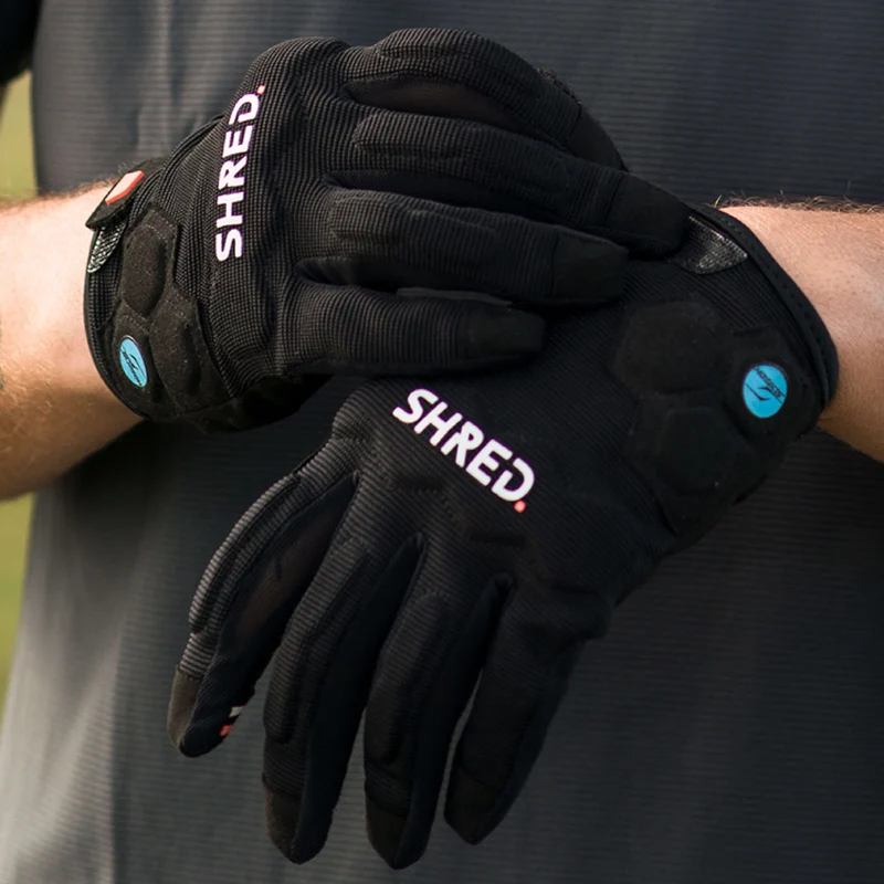 NOWE RĘKAWICE SHRED MTB PROTECTIVE GLOVES TRAIL BLACK ROZMIAR M (8)