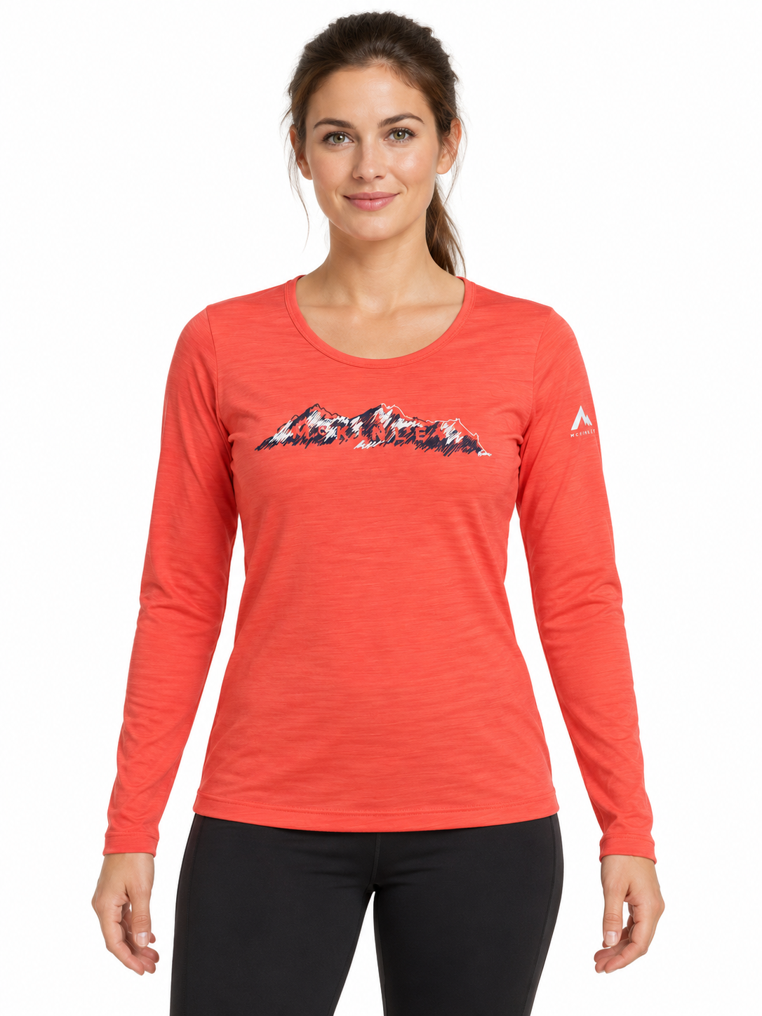 NOWA DAMSKA KOSZULKA MCKINLEY SHANE MERINO LS SIESTA CORAL ROZMIAR 42/L