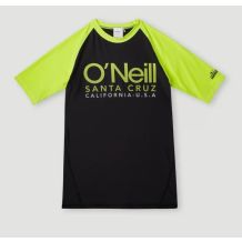 NOWA DZIECIĘCA KOSZULKA KĄPIELOWA O'NEILL CALI SKINS S/SLV BLACK/YELLOW ROZMIAR 10 (140cm)