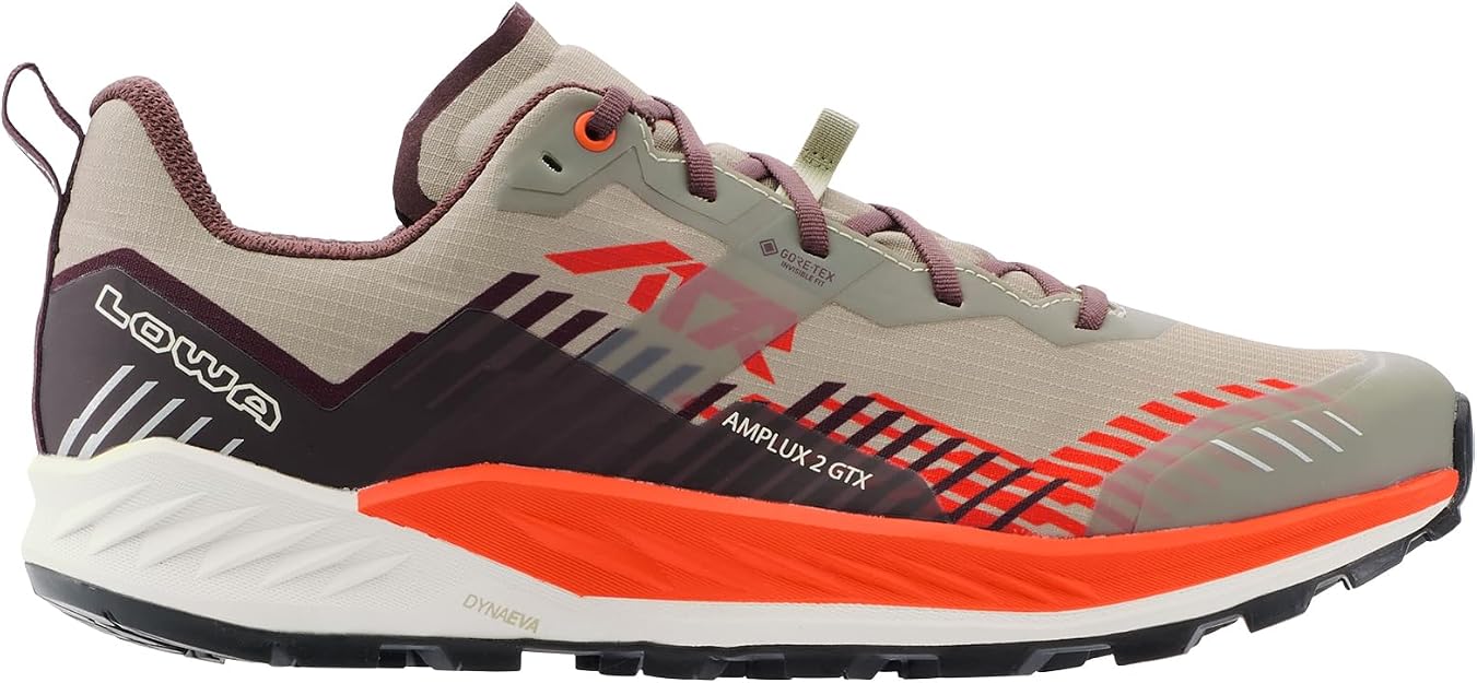 NOWE MĘSKIE BUTY TRAILRUNNING LOWA AMPLUX 2 GTX BURGUNDY/FLAME ROZMIAR 42/MP 265MM