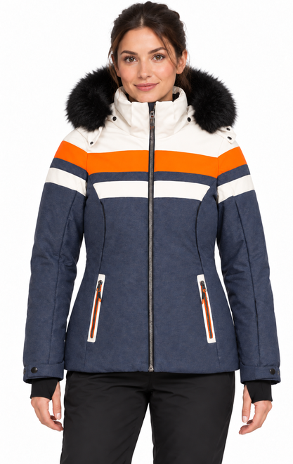 NOWA DAMSKA KURTKA NARCIARSKA KILLTEC FISS WMN QUILTED JACKET DENIM ROZMIAR 34