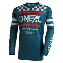NOWA MĘSKA KOSZULKA O'NEAL ELEMENT SQUADRON V22 TEAL/GREY ROZMIAR S