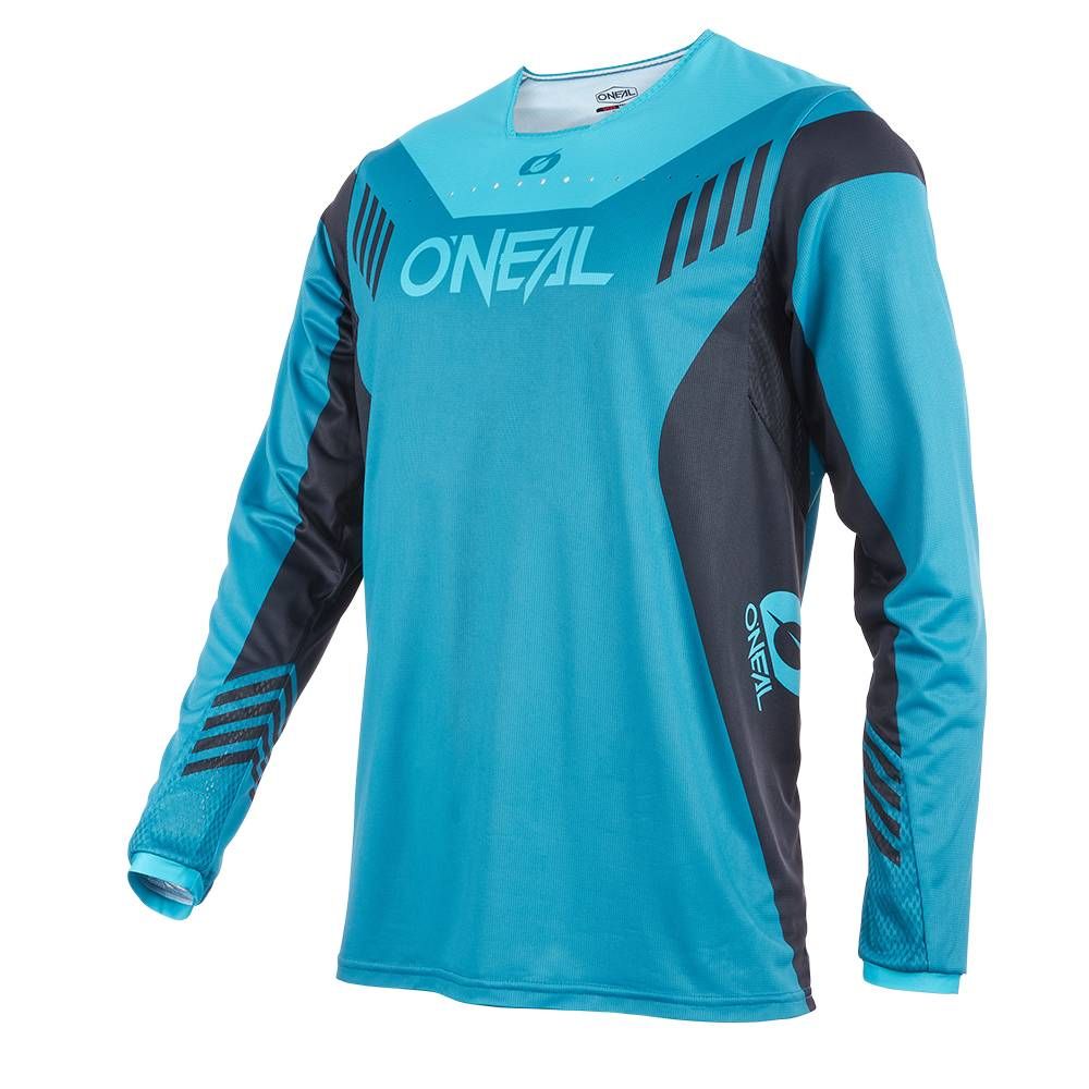 NOWA MĘSKA KOSZULKA O'NEAL ELEMENT FR HYBRID V22 PETROL/TEAL ROZMIAR S