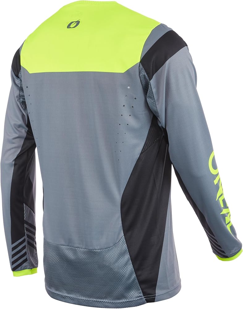 NOWA MĘSKA KOSZULKA O\'NEAL ELEMENT FR HYBRID V22 GREY/NEON YELLOW ROZMIAR S