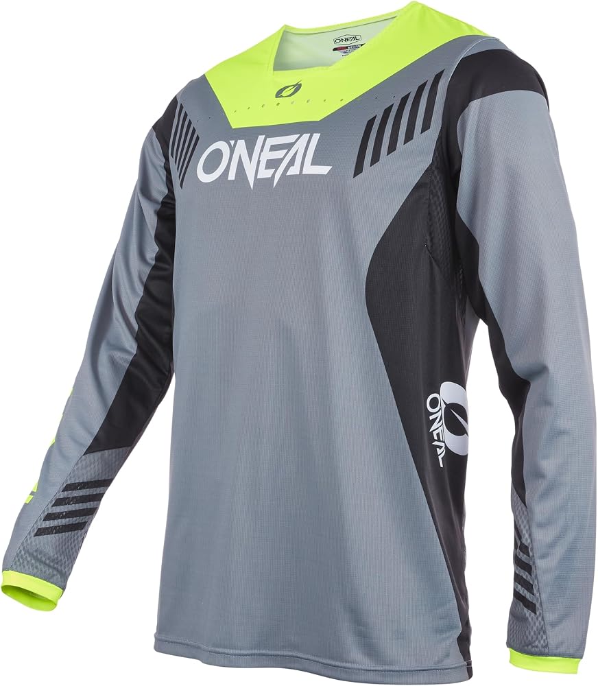 NOWA MĘSKA KOSZULKA O\'NEAL ELEMENT FR HYBRID V22 GREY/NEON YELLOW ROZMIAR S