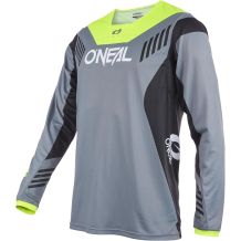 NOWA MĘSKA KOSZULKA O'NEAL ELEMENT FR HYBRID V22 GREY/NEON YELLOW ROZMIAR S