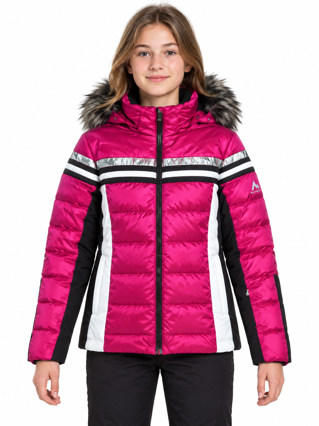 NOWA DZIEWCZĘCA KURTKA MCKINLEY TWINPULSION GIULIANA JACKET MAGENTA ROZMIAR 164cm