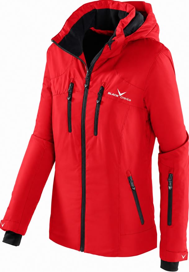 Nowa kurtka narciarska Black Crevice Skijacket Red, rozmiar L
