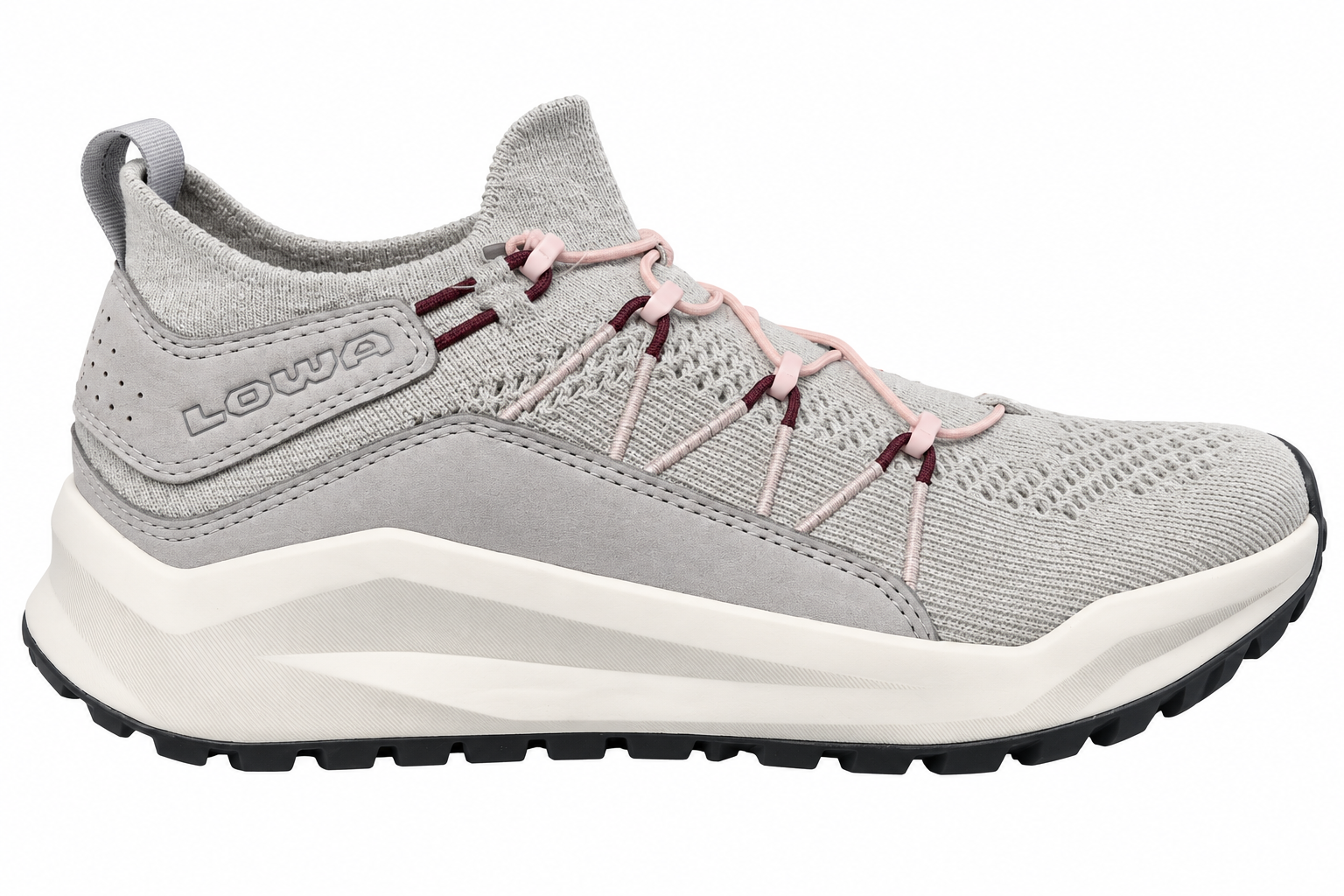 NOWE DAMSKIE BUTY LOWA KALOYA KNIT WS LIGHT GREY/PINK ROZMIAR 38/MP 239MM