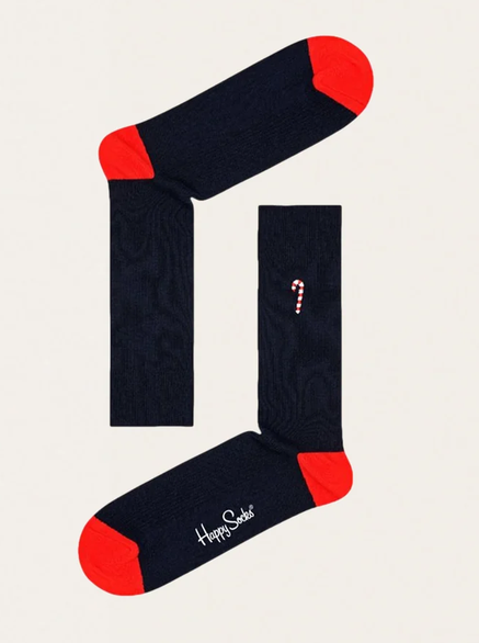 SKARPETY HAPPY SOCKS CANDY CANE & COCOA GIFT SET 2PAK ROZMIAR 36-40
