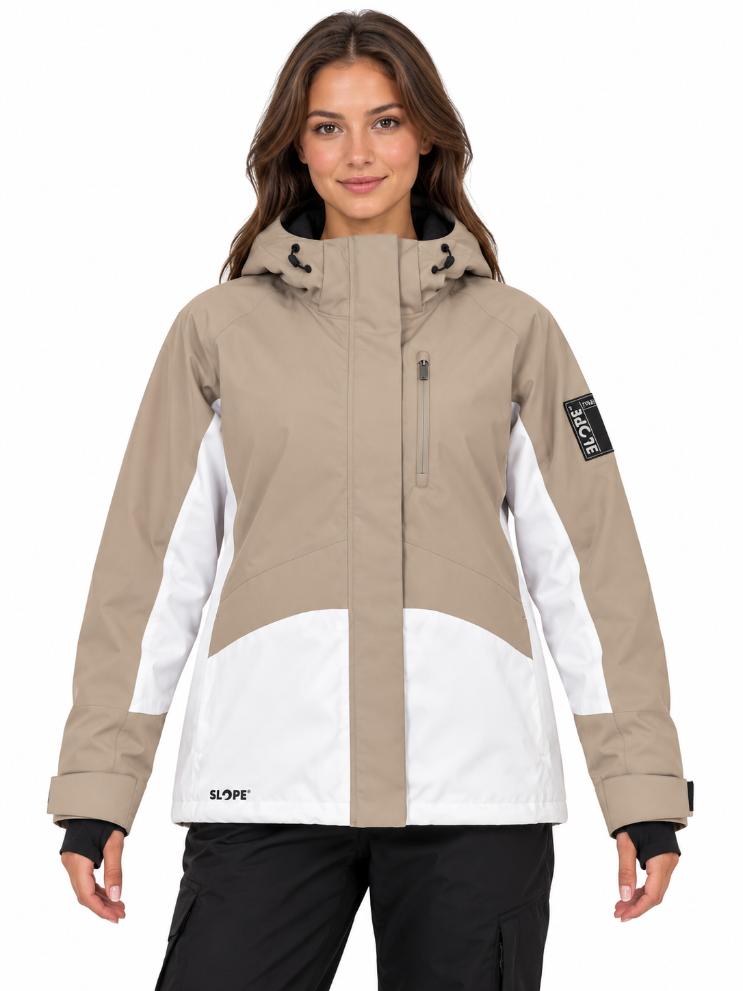 NOWA DAMSKA KURTKA SLOPE KENAI JACKET WHITE/LATTE ROZMIAR M 15/15K