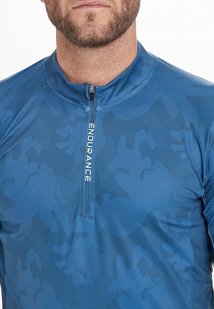 NOWA MĘSKA KOSZULKA ROWEROWA ENDURANCE JENS SMU PRINT 2910 BLUE ROZMIAR S