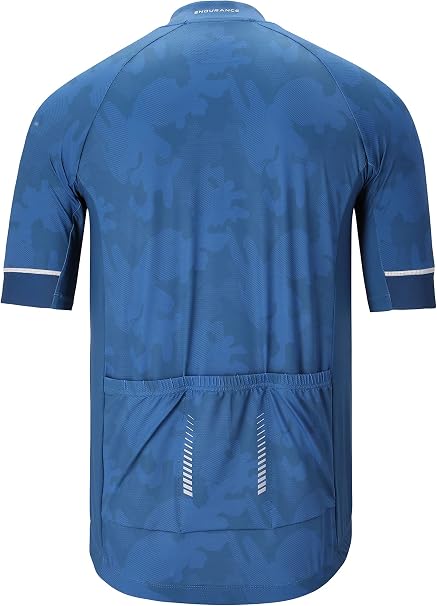 NOWA MĘSKA KOSZULKA ROWEROWA ENDURANCE JENS SMU PRINT 2910 BLUE ROZMIAR S