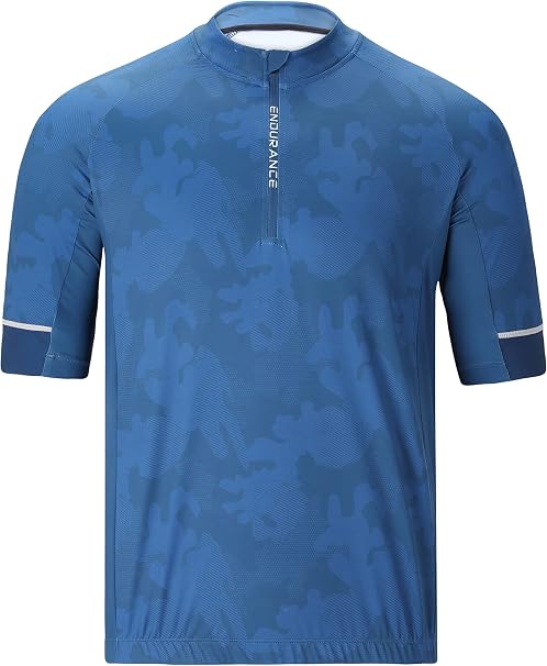 NOWA MĘSKA KOSZULKA ROWEROWA ENDURANCE JENS SMU PRINT 2910 BLUE ROZMIAR S