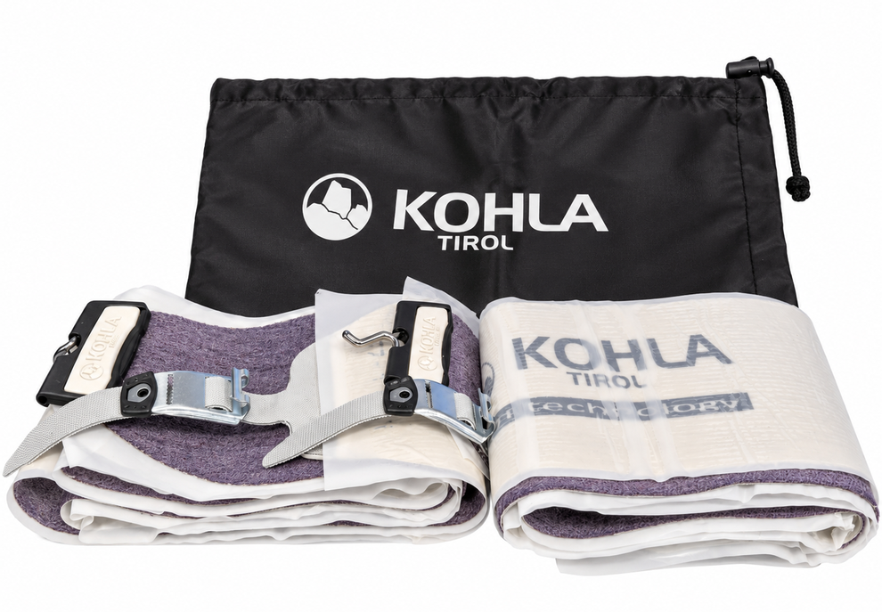 NOWE FOKI SKITOUROWE KOHLA MULTIFIT FELL, MOHAIR MIX I-CLIP A 110 MM DŁUGOŚĆ 163 CM