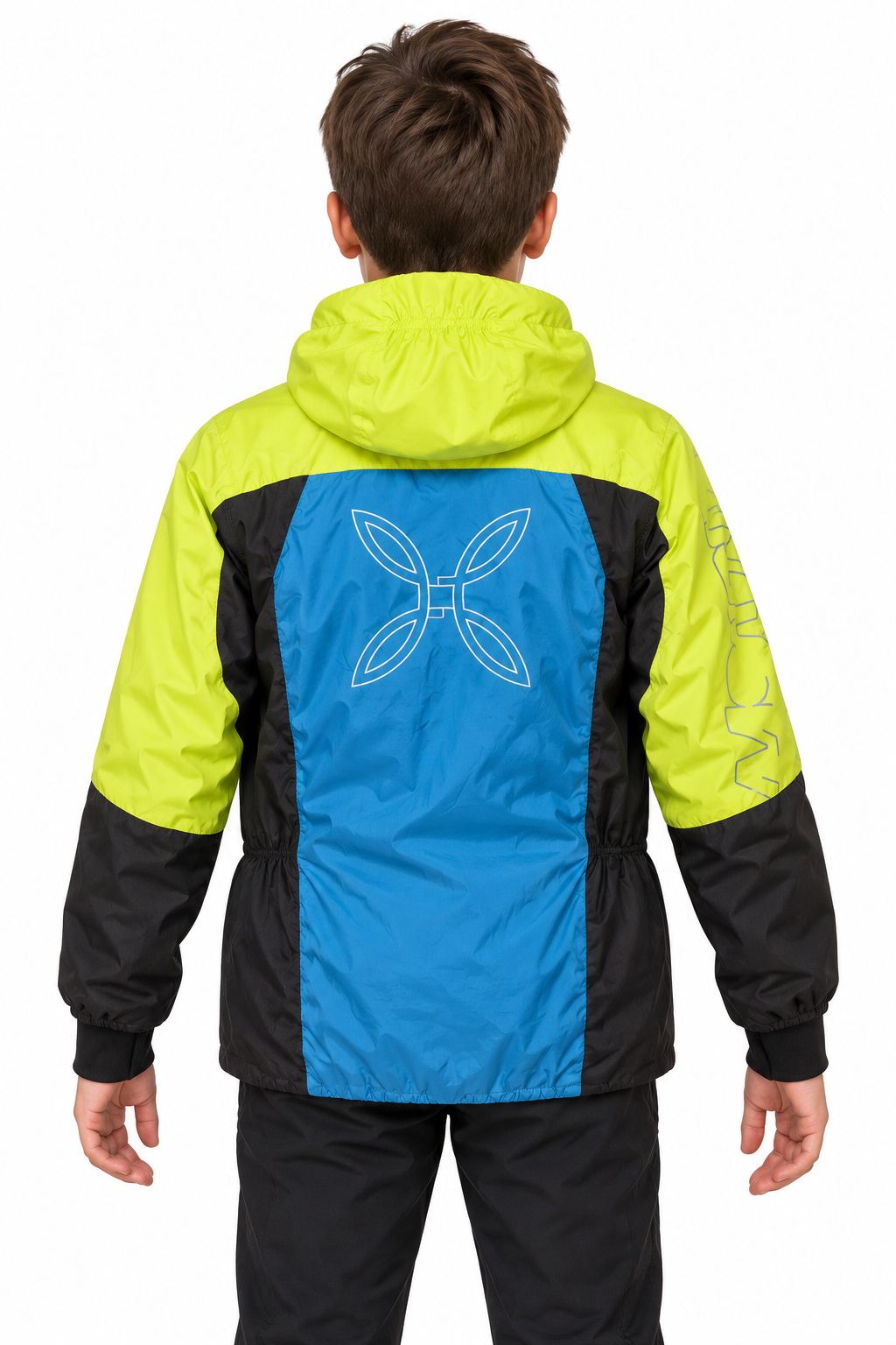 NOWA DZIECIĘCA KURTKA MONTURA SKISKY 2.0 PERTEX JACKET BLUE/LIME ROZMIAR 145CM (10 LAT)