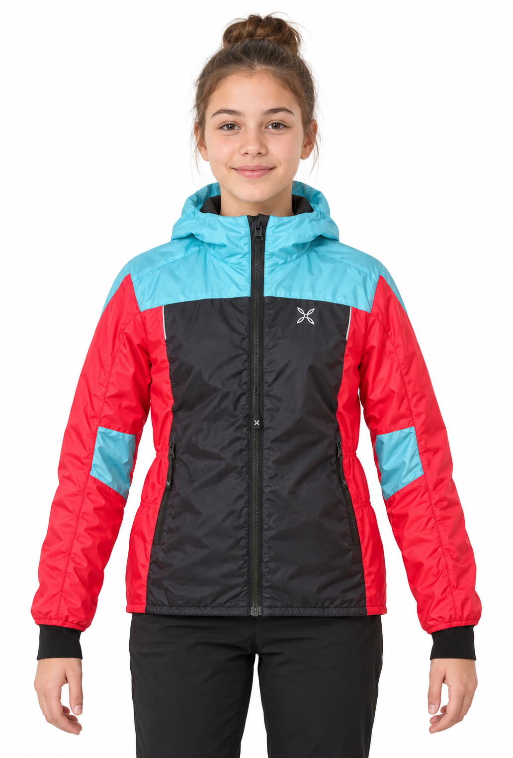 NOWA DZIEWCZĘCA KURTKA MONTURA SKISKY 2.0 PERTEX JACKET BLACK/ICE ROZMIAR 155CM (12 LAT)