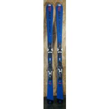 UŻYWANE NARTY ZJAZDOWE SALOMON SMAX SX 160 CM Z WIĄZANIAMI SALOMON MERCURY (PRZYGOTOWANE DO JAZDY)