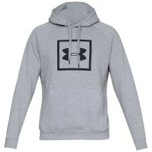 UNDER ARMOUR RIVAL FLEECE LOGO GREY NOWA BLUZA Z KAPTUREM ROZMIAR M <is>