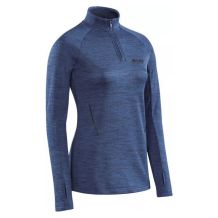 NOWA DAMSKA BLUZA CEP WINTER RUN HALF ZIP SHIRT BLUE MELANGE ROZMIAR S
