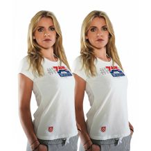 Nowa damska koszulka 2 pack Zajedno Classic White, rozmiar XS