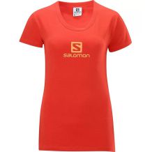 Nowa koszulka damska Salomon Polylogo Nectarine, rozmiar XL